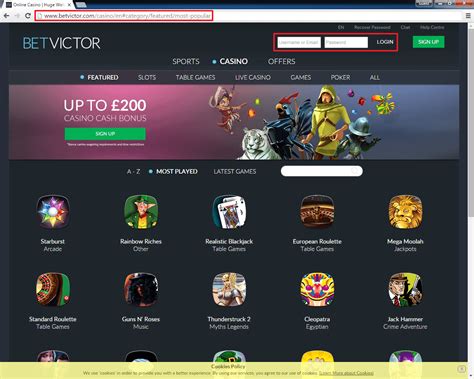 betvictor casino login|betvictor uk.